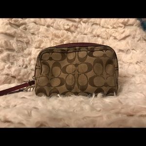 coach toiletry/makeup bag